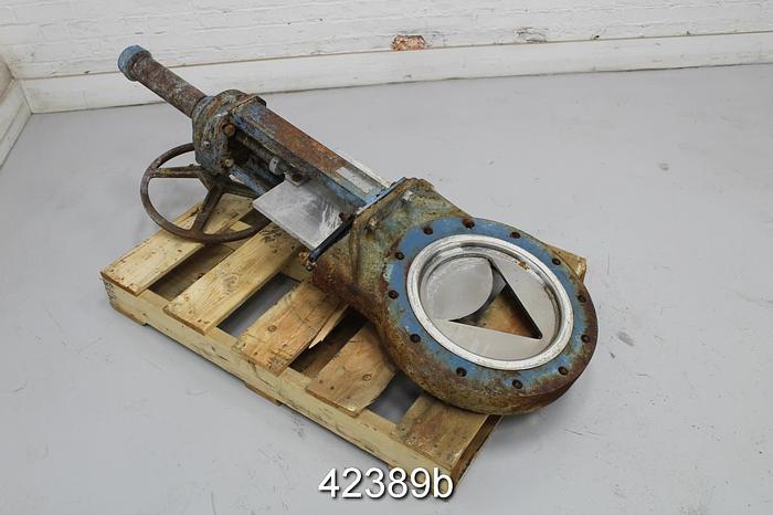 Used Dezurik 12" Hand Operated V-Port Valve #42389