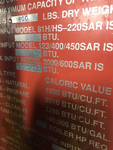 Used 1992 Braun 600lb gas dryer