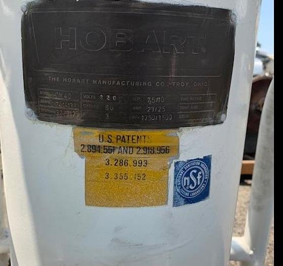 Used Hobart Vertical Chopper Mixer Model VCM 40