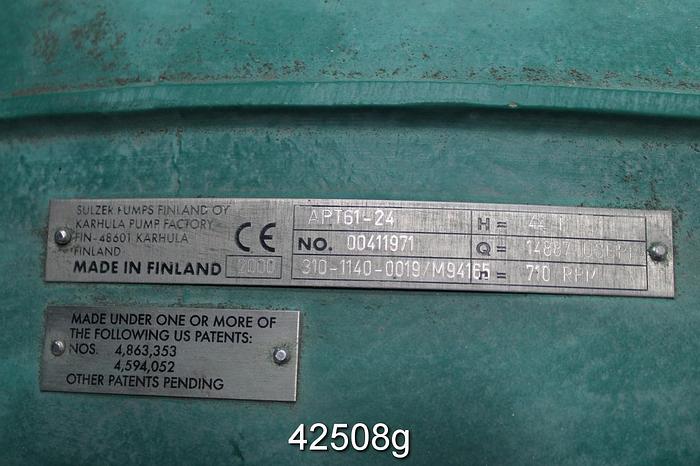 Used Sulzer APT 61-24 24x24x28 Pump #42508