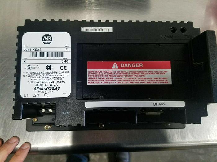 Used Allen Bradley PanelView 550 Control Panel