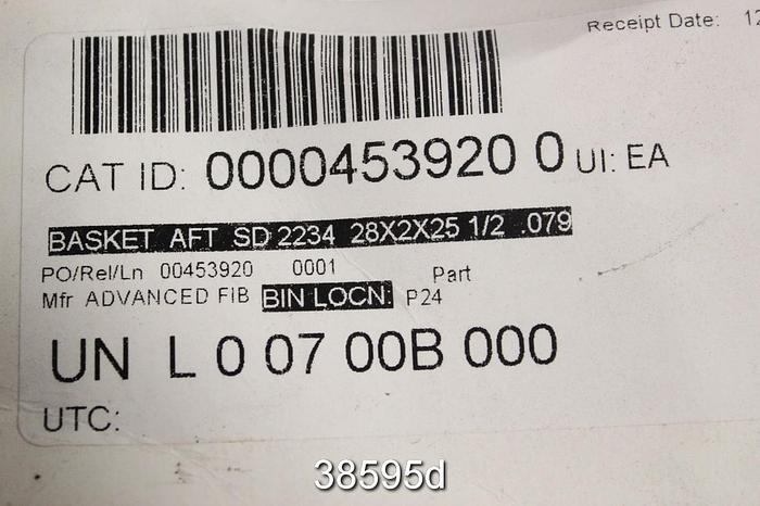 Unused Black Clawson P24 Pressure Screen Basket, 0.079" Holes #38595