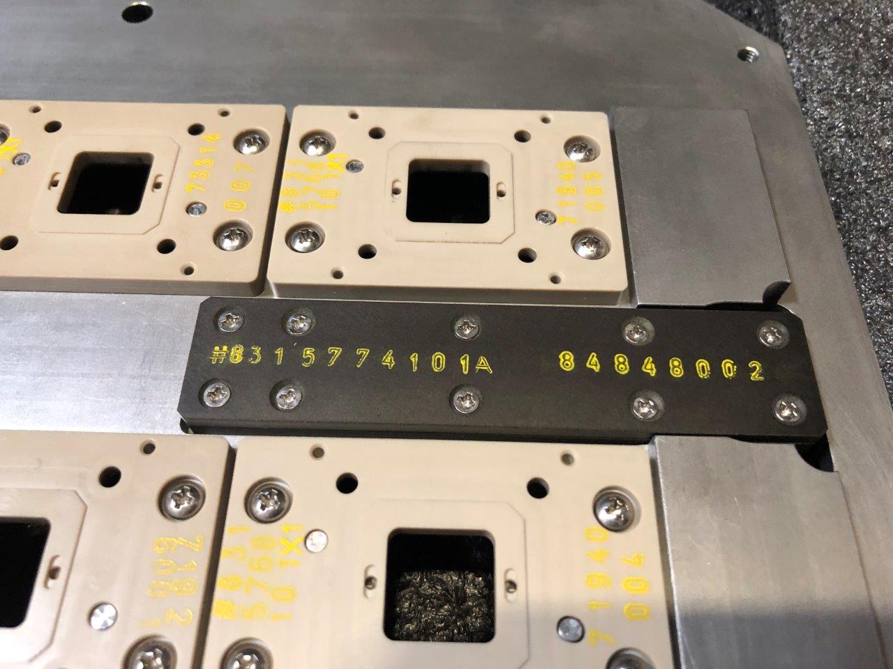 Used DELTA DE8000 6.8 x 6.2 eMGA Test Handler Change Kit