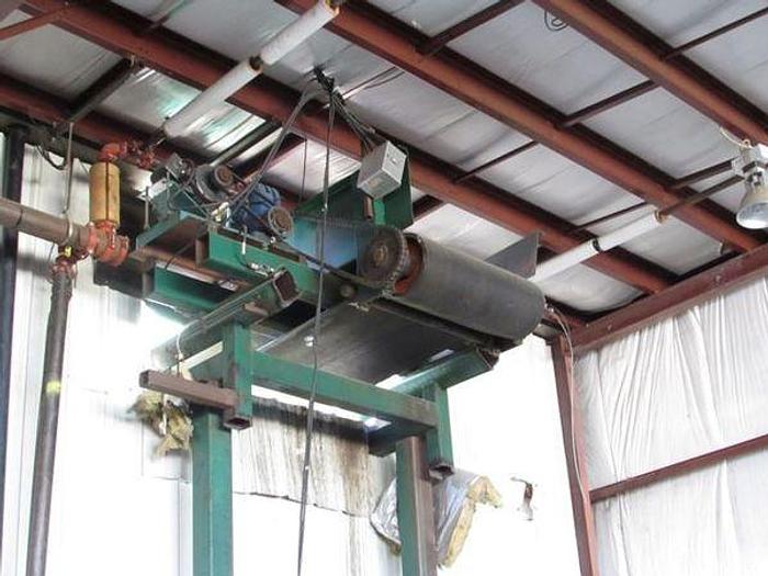 Used 48" WIDE x 70 FOOT LONG FLAT BELT CONVEYOR