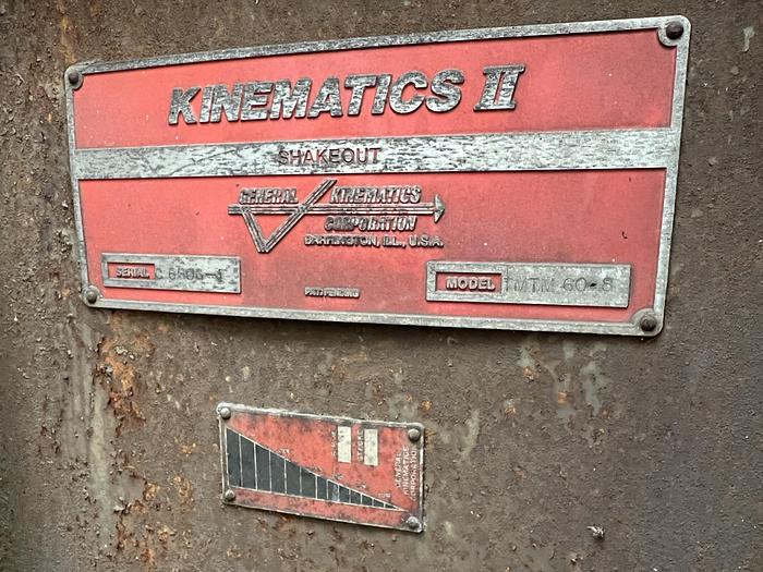 Used GENERAL KINEMATICS TMTM 60-8 SHAKEOUT