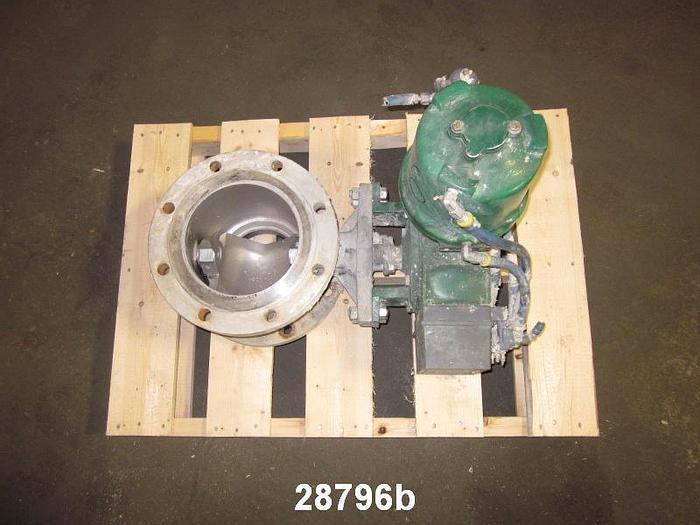 Used Fisher V150 8" Control V-Ball Valve, #28796