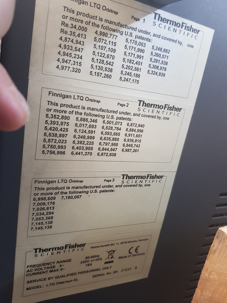 Used Thermo Scientific LTQ ORBITRAP XL Hybrid Ion Trap-Orbitrap Mass Spectrometer with Acella PDA Detector