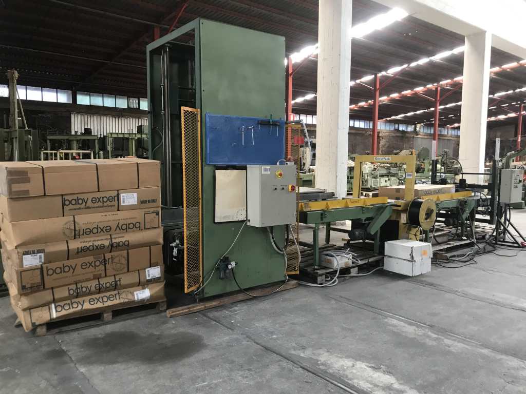 Usato Linea di imballaggio per lettini o simili con larghezza massima mm. 850