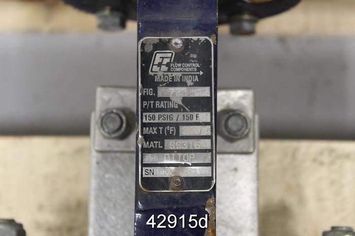 Used Flow Control Components 73B 3" Air Operated Knife Gate Valve #42915