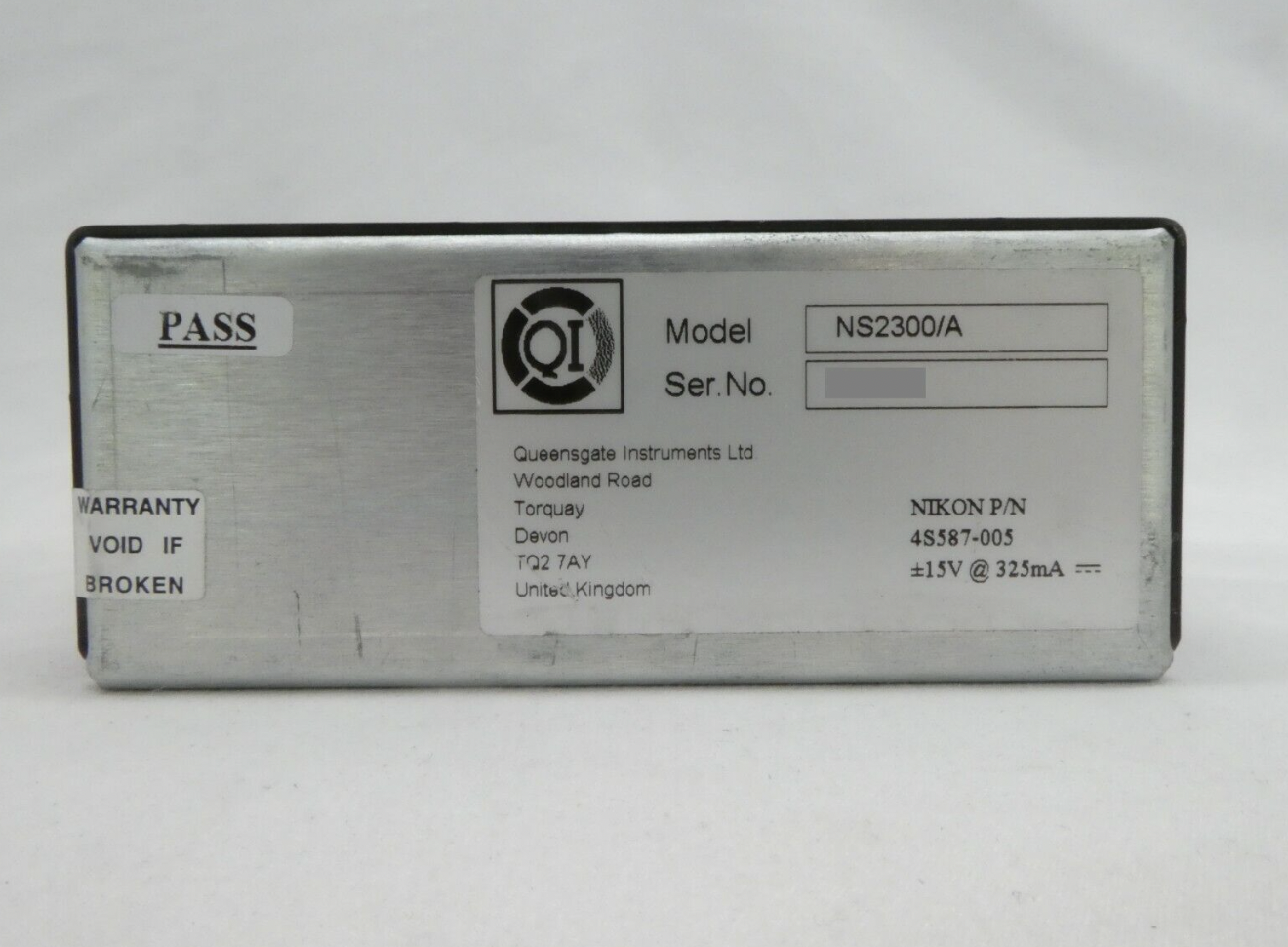 Used Queensgate NS2300/A 3-Channel Position Sensor Unit SDL Nikon 4S587-005 NSR-S307E