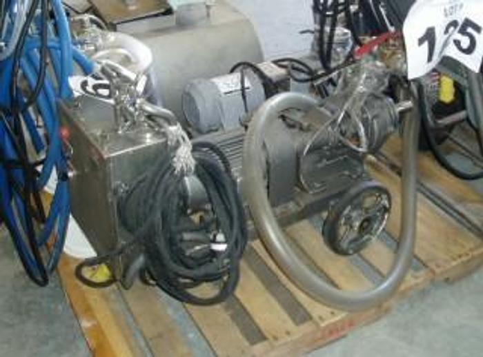 Used Pump, Centrif., 3 HP, S/st, 1-3/4" In/out, Portable, #C733772