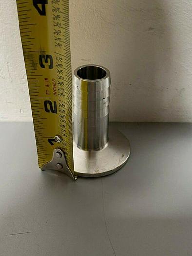 Used Glacier Tanks 14MPHR-G150-075 Stainless Steel Rubber Hose Barb Adapter