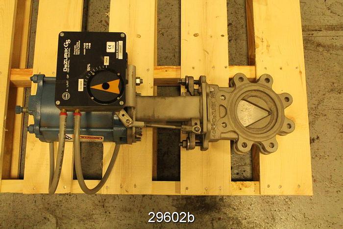 Unused Dezurik KGS 4" V-Port Air Operated Valve #29602