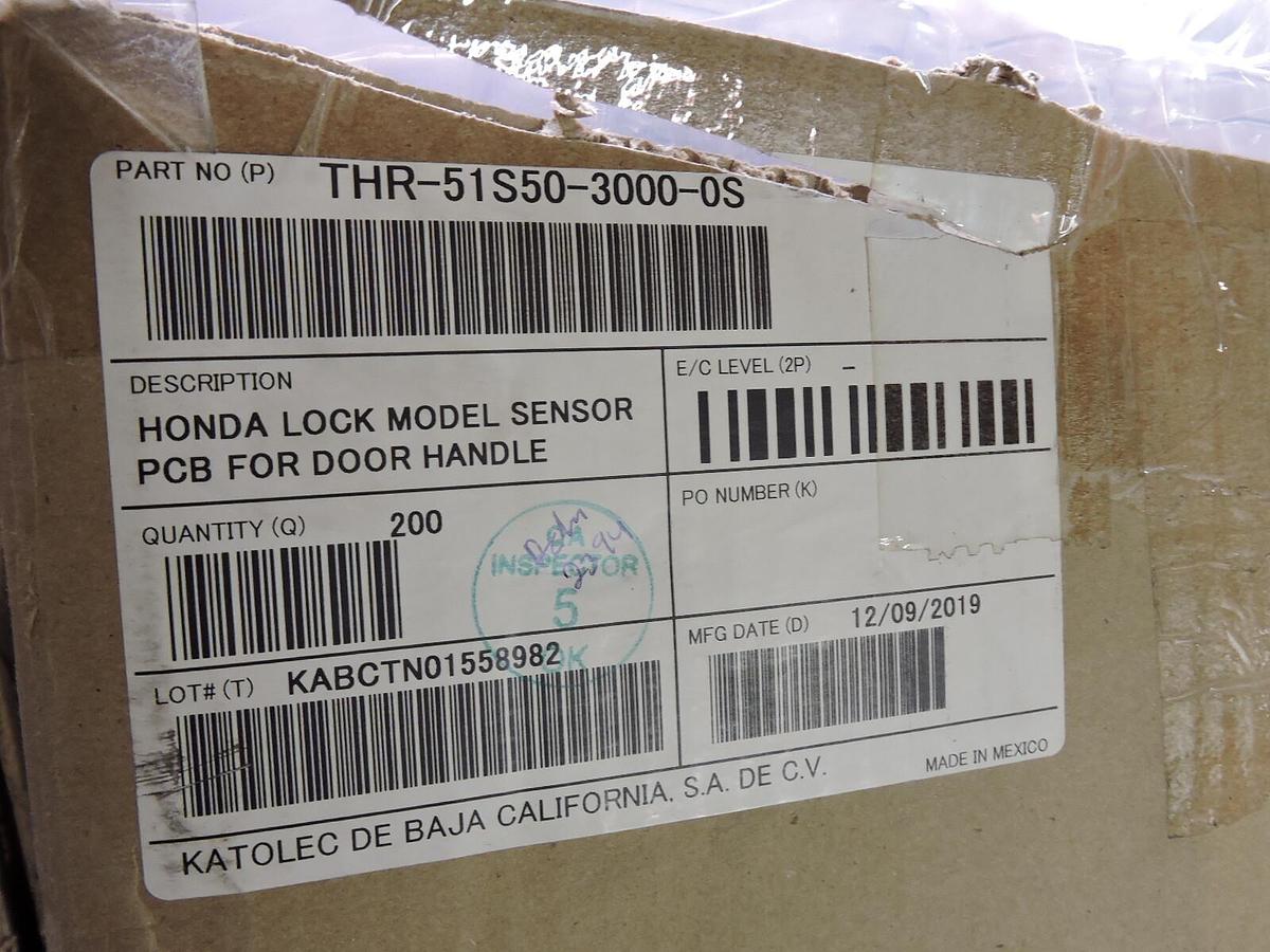 LOT OF 200 - THR-51S50-3000-0S Honda Lock Model Sensor PCB for Door Handle