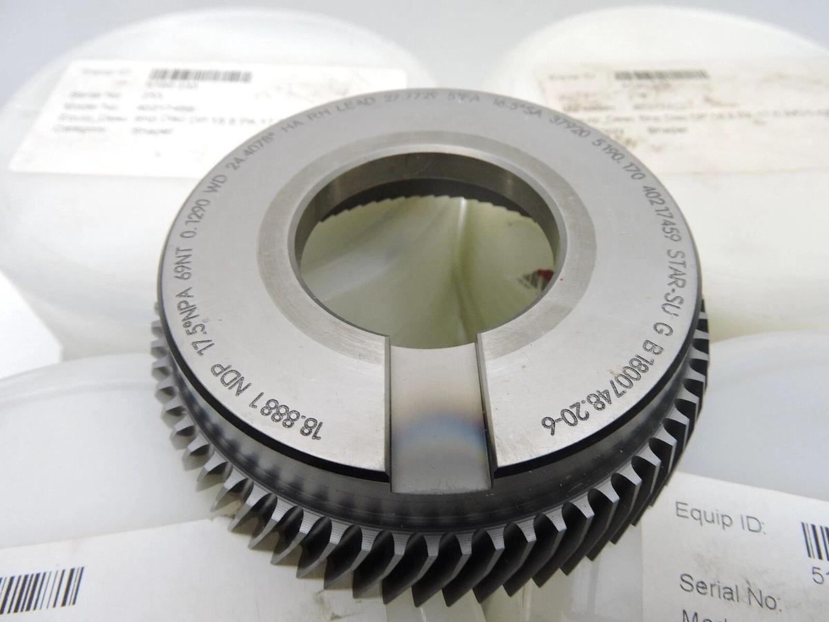 STAR-SU Gear Shaper Cutter, DP 18.8, PA 17.5, WD 0.129, NT 69 - LOT OF 4