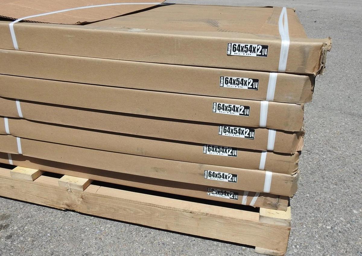 Lot of 7-Butcher Block Bench CounterTop MAPLE 2-1/4" THICK 4-Student 64"L x 54"W