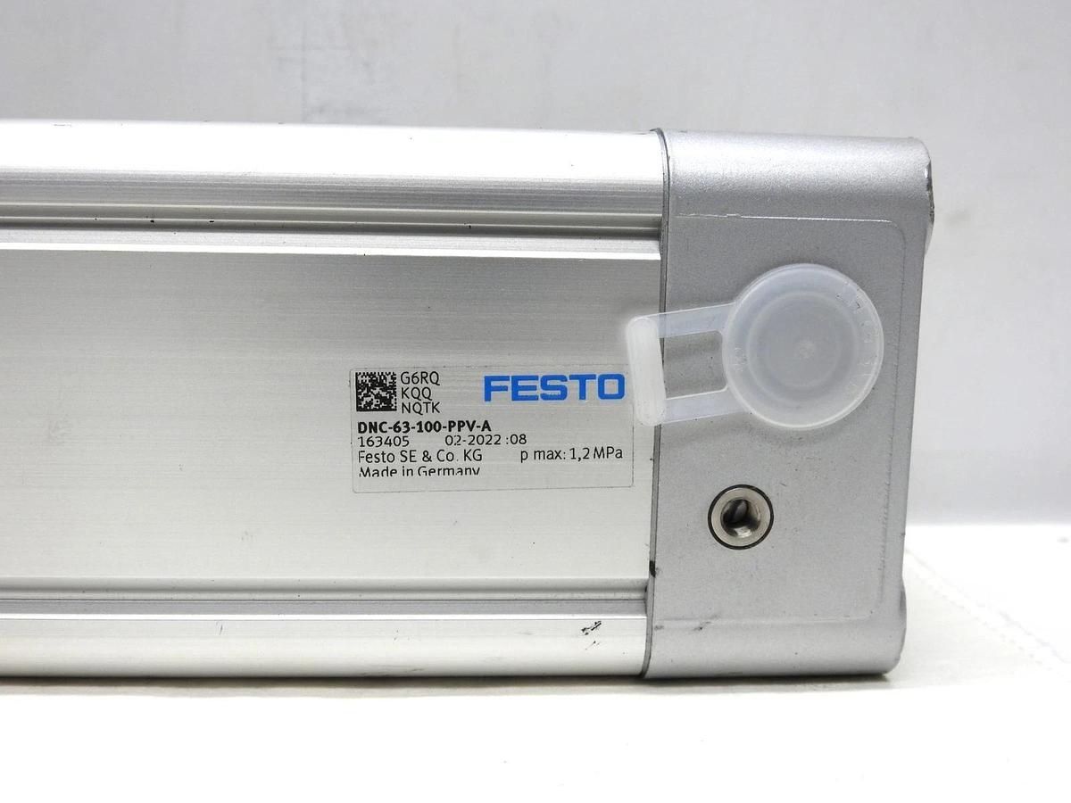 Festo DNC-63-100-PPV-A Pneumatic ISO Cylinder # 163405 - OEM NOB NEW!