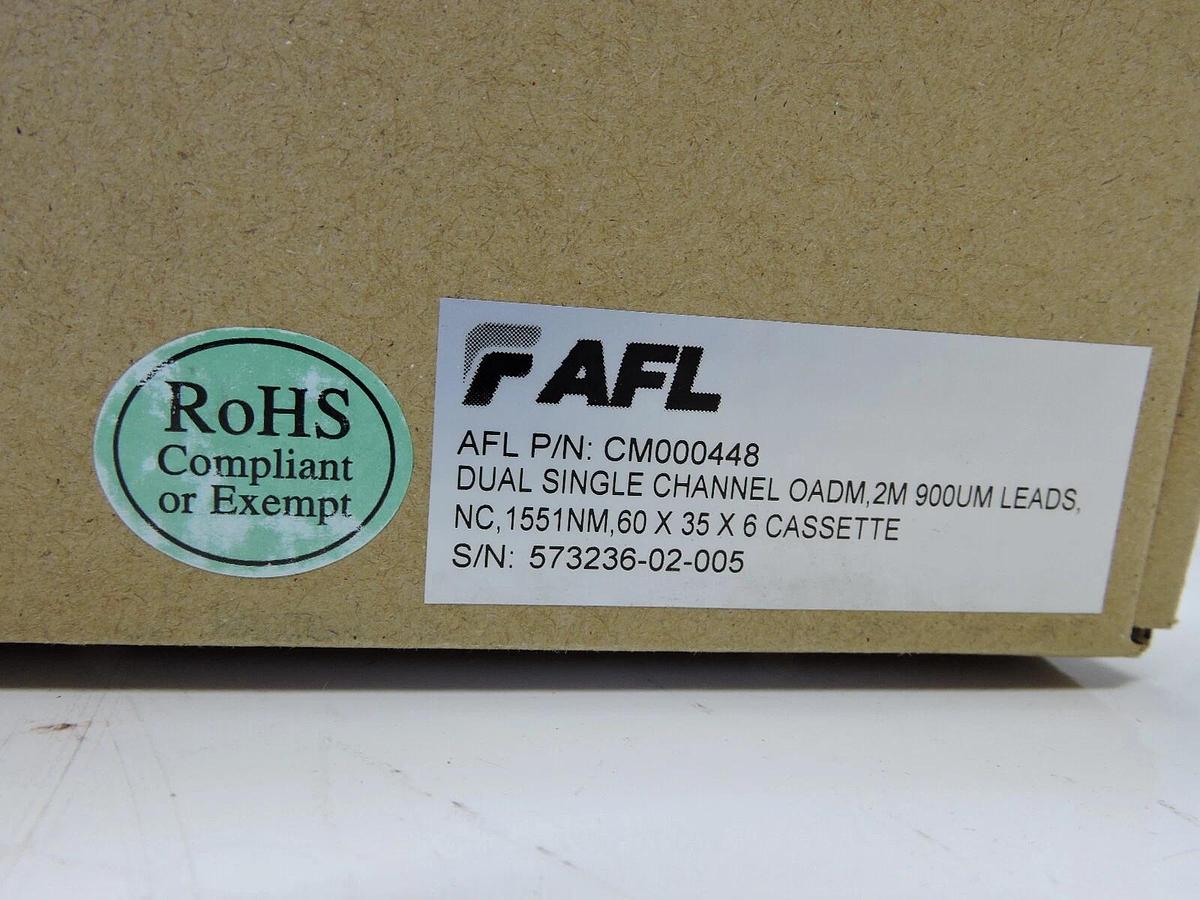 FAFL CM000448 Dual Single Channel OADM 2m, 900u LEADS, 1551NM 60x35x6 Cassette
