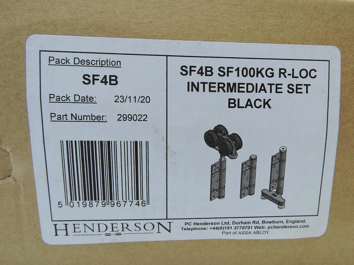 Henderson SF4 SF100KG R-LOC Intermediate Hanger Set (BLACK) SF4B NEW
