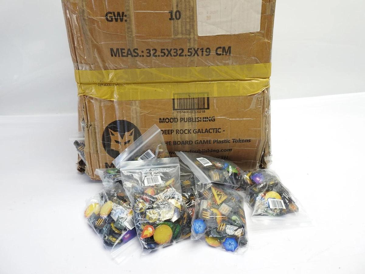 HUGE LOT of 200 Mood Publishing Deep Rock Galactic Plastic Tokens