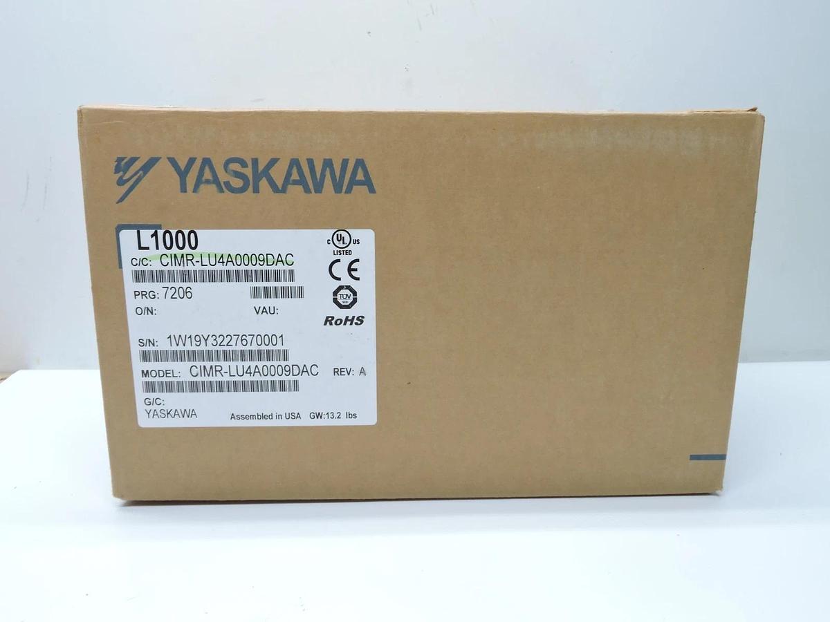 Yaskawa CIMR-LU4A0009DAC Elevator AC Drive L1000,480V 3PH,9.2A LU4A0009DAC - NEW
