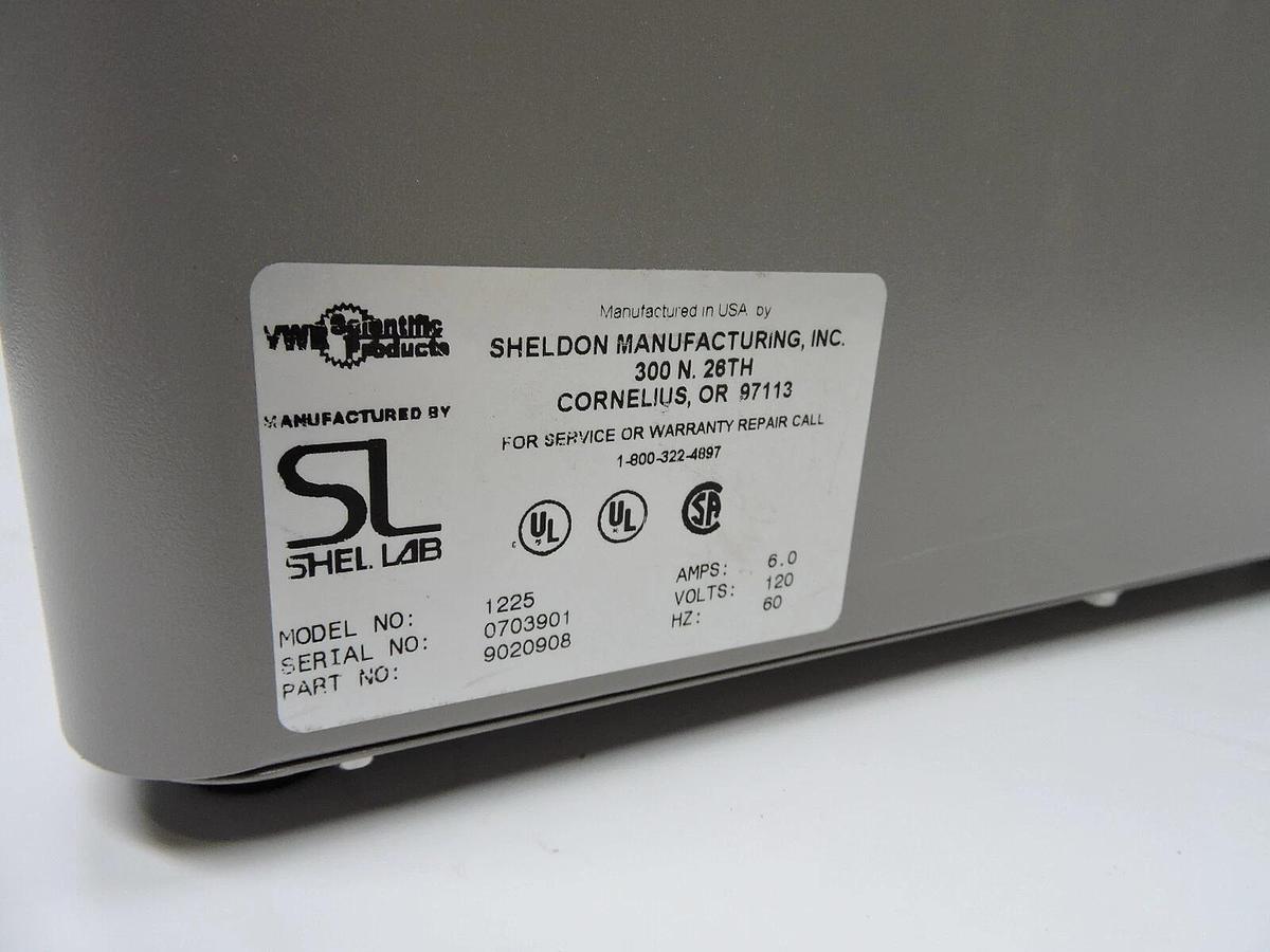 VWR Scientific/Sheldon Model 1225 Microprocessor Control Water Bath 9020908