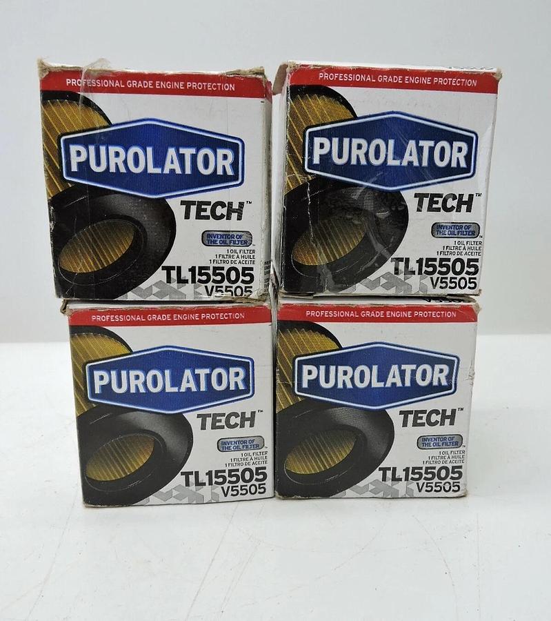 PurolatorTECH TL15505 Oil Filters V5505 (Pack of 4) - NOB NEW