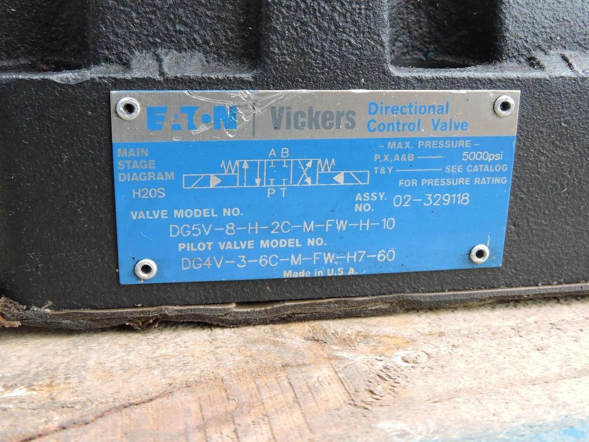 Eaton Vickers DG5V-8-H-2C-M-FW-H-10 VALVE with Pilot valve DG4V-3-6C-M-FW-H7-60