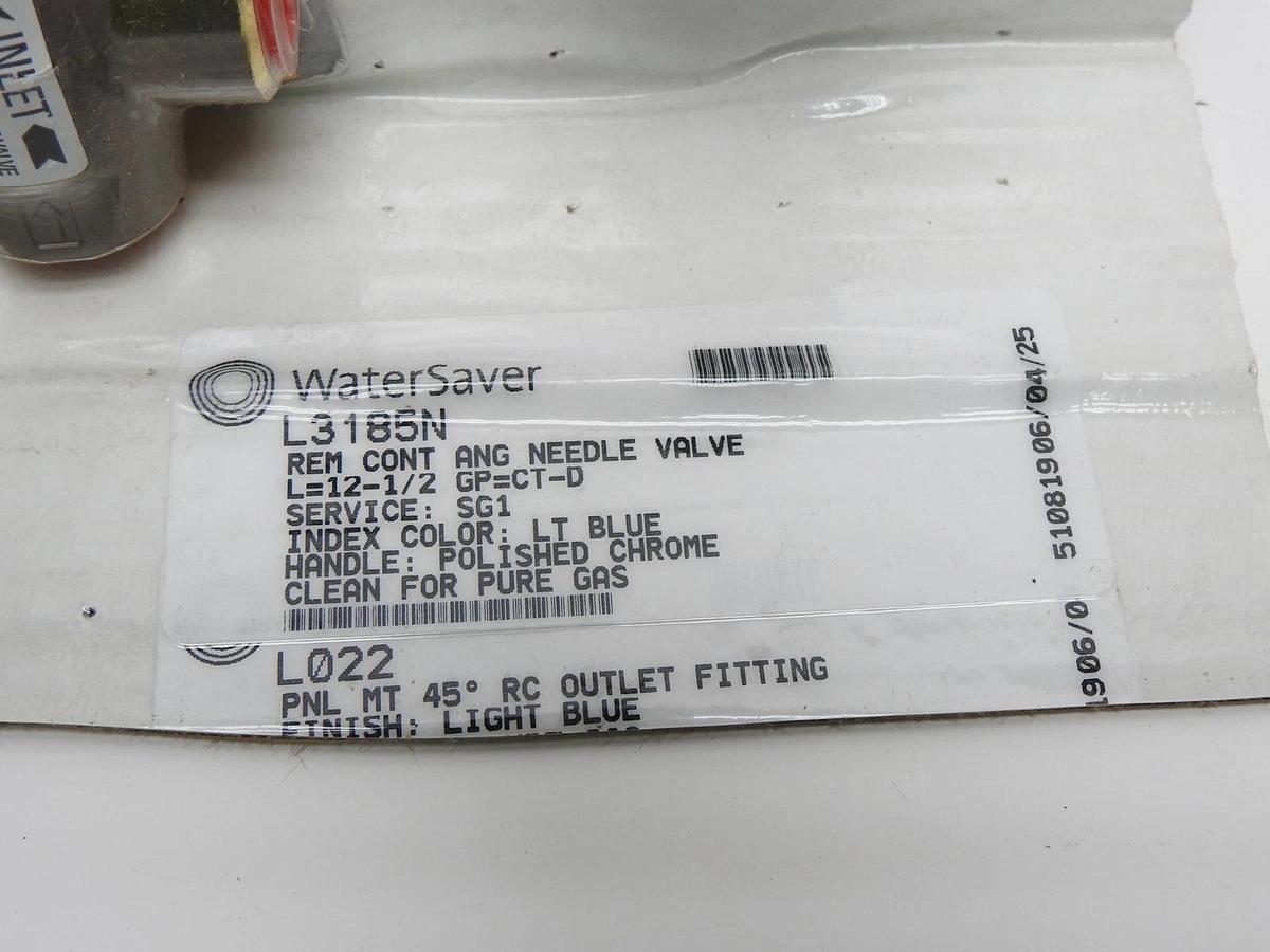 WaterSaver L3185N Remote Control Needle Valve - NEW!