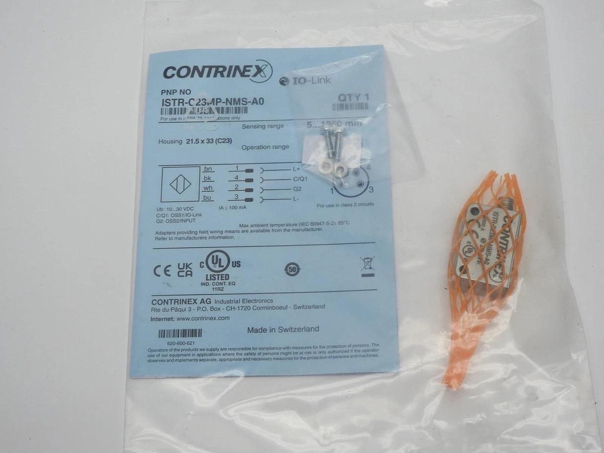 Contrinex ISTR-C23MP-NMS-A0 Photoelectric Sensor 5-1200mm Sensing Distance - NEW