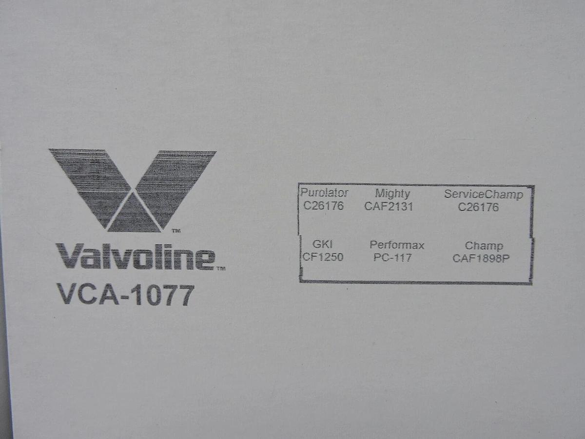 x5 Valvoline VCA-1077 Cabin Air Filter 2011-2018 Chrysler 300 Charger Challenger