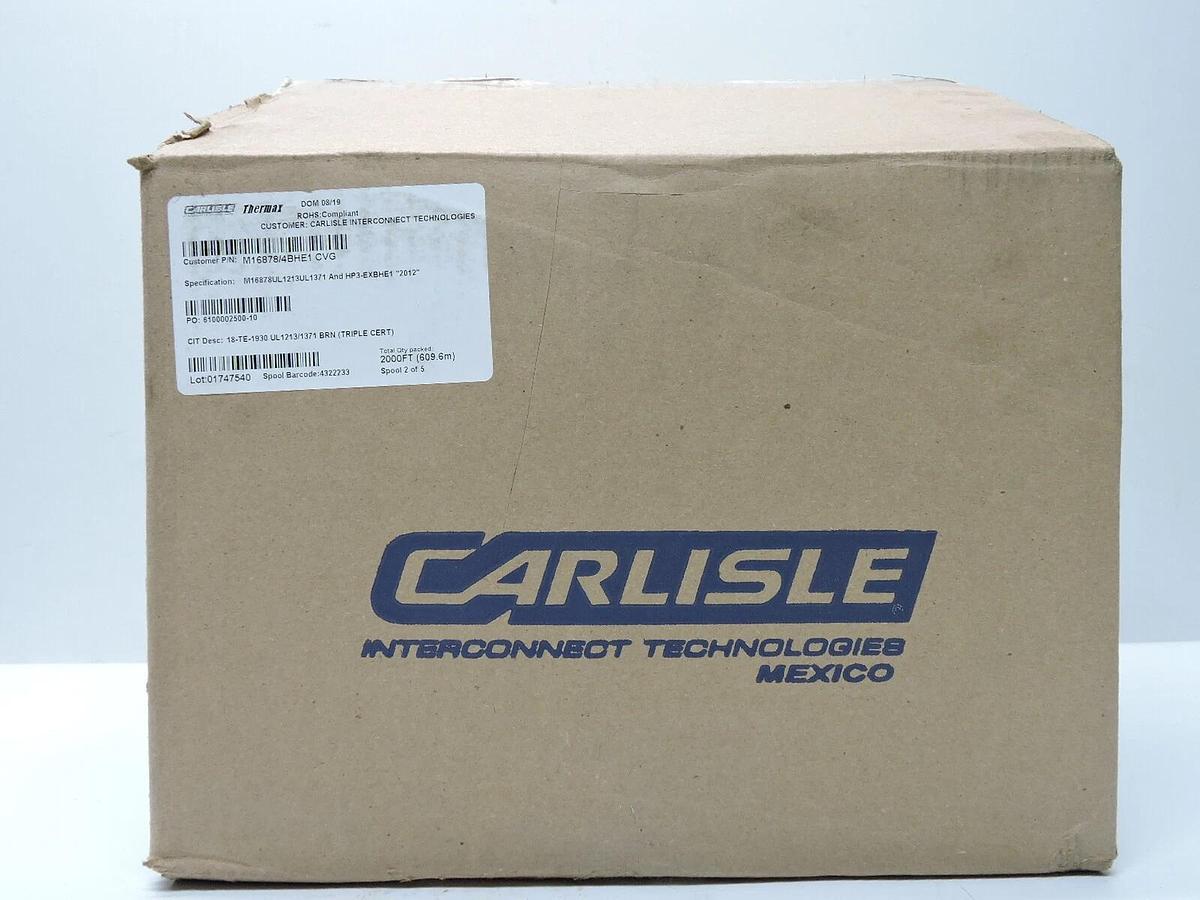 Carlisle Thermax 18-TE-1930 UL1213/1371 BRN (Triple Cert) M16878 - 2000' Spool
