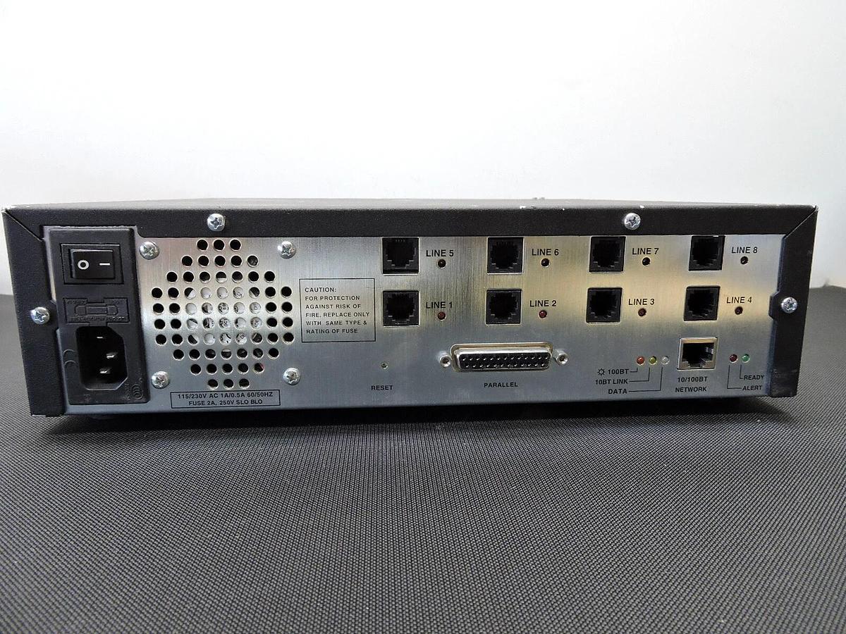 Castelle FaxPress 5000 (8-Line) External Fax / Modem 8-Port Server - USED