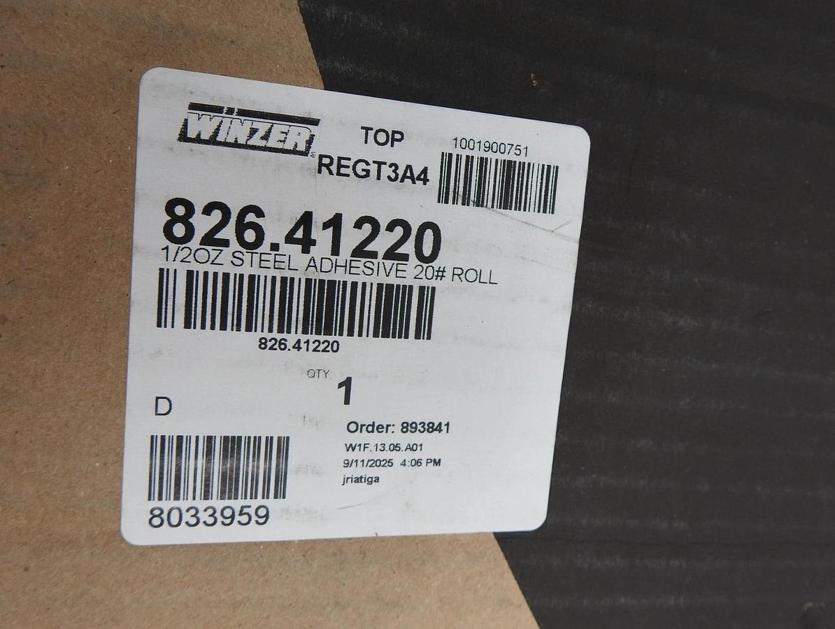 Stick-Pro Winzer 1/2 OZ Steel Adhesive 20# Roll Wheel Weights (640 Segments) NEW