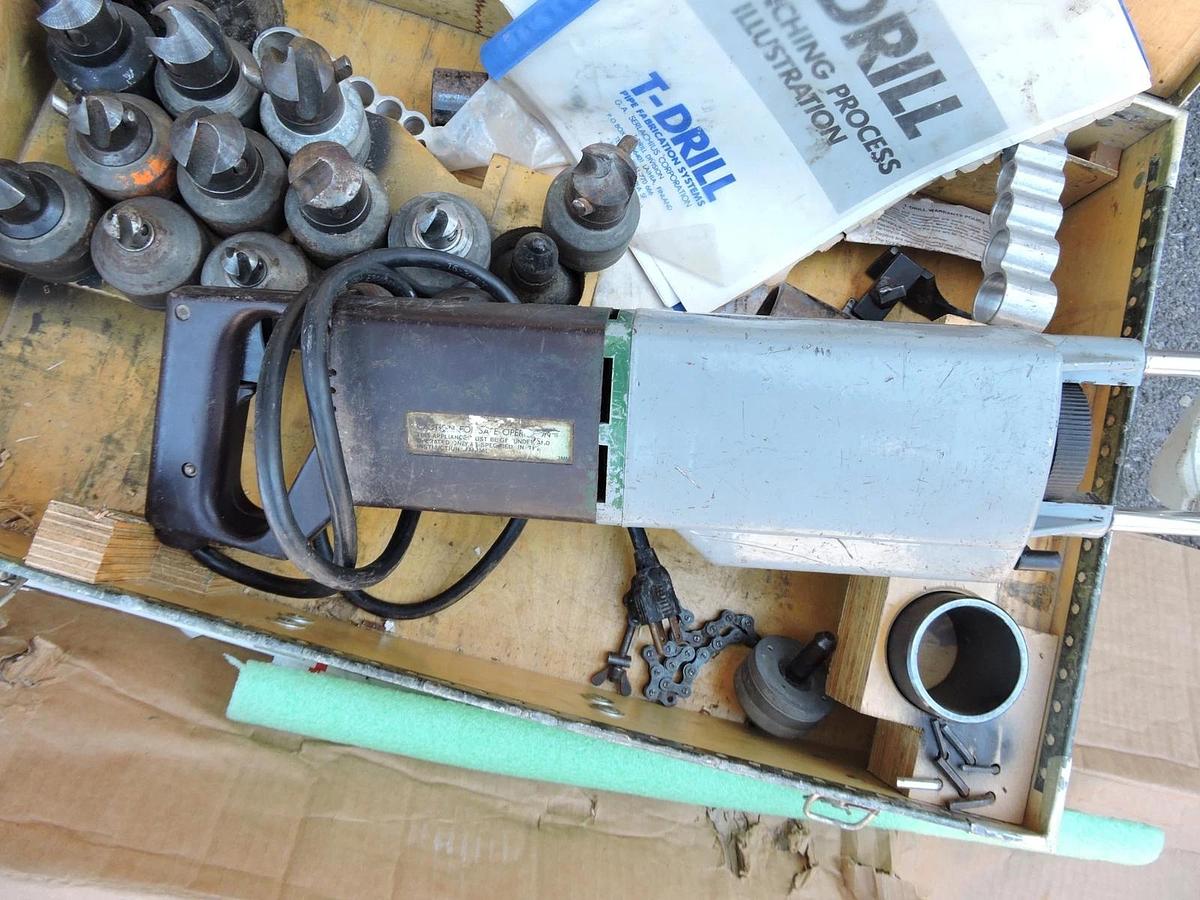 T-DRILL T-55g / T55G PORTABLE COLLARING MACHINE COPPER w/ Accessories!