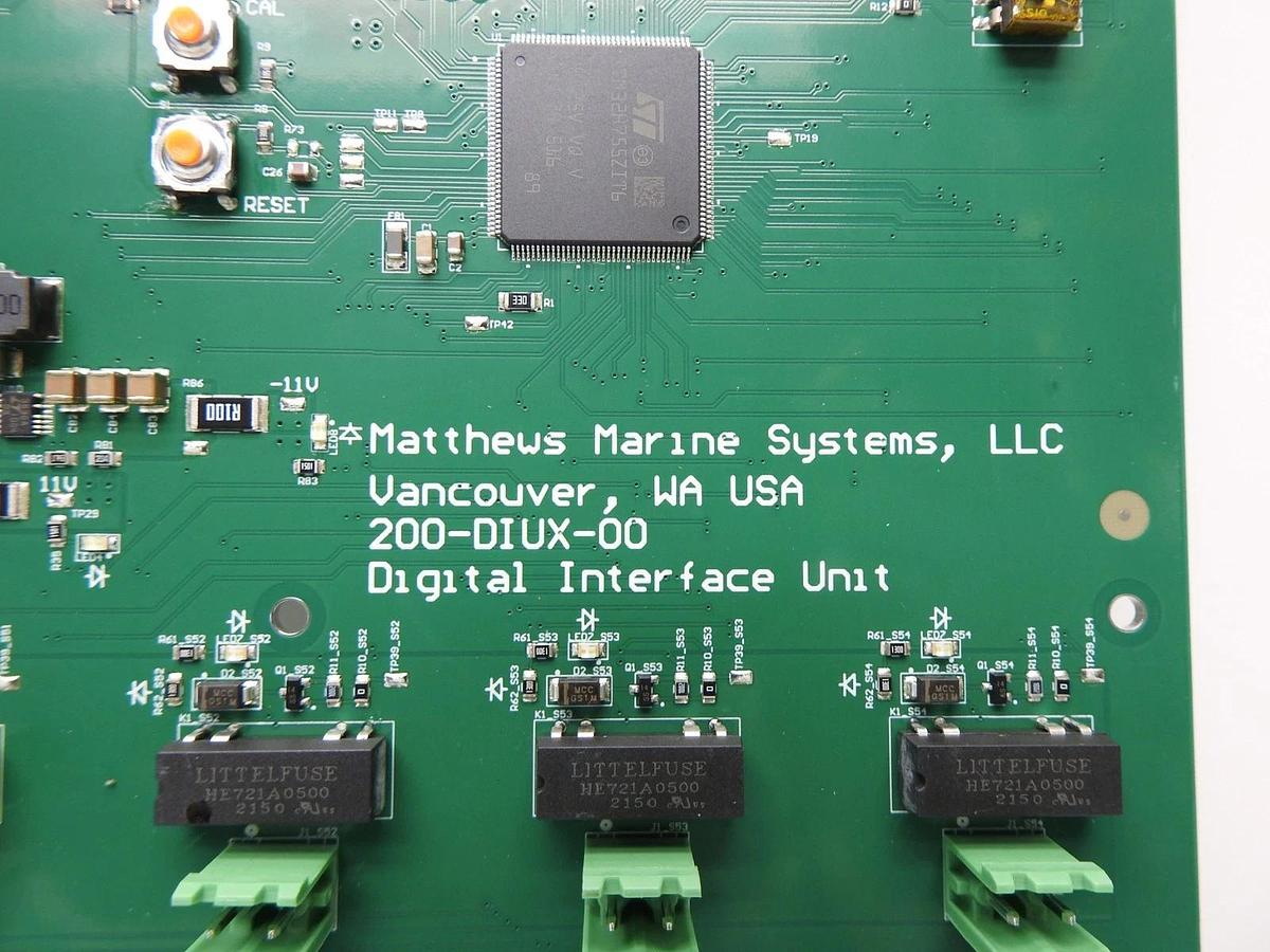 Matthews Marine Systems 200-DIUX-00 Digital Interface Unit Circuit Board Control