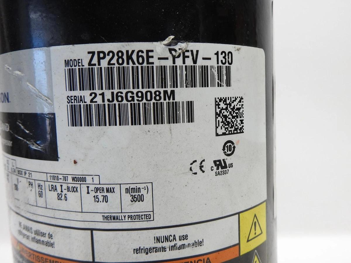 Copeland ZP28K6E-PFV-130 Central AC Scroll R-410A Compressor NEW FREIGHT DAMAGES