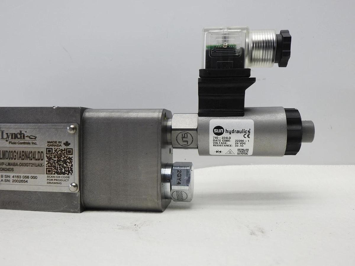 Lynch Fluid Controls LMD03G1ABN424LDD, VP-LMABA-D03GT21UAX-ON24DS - NEW