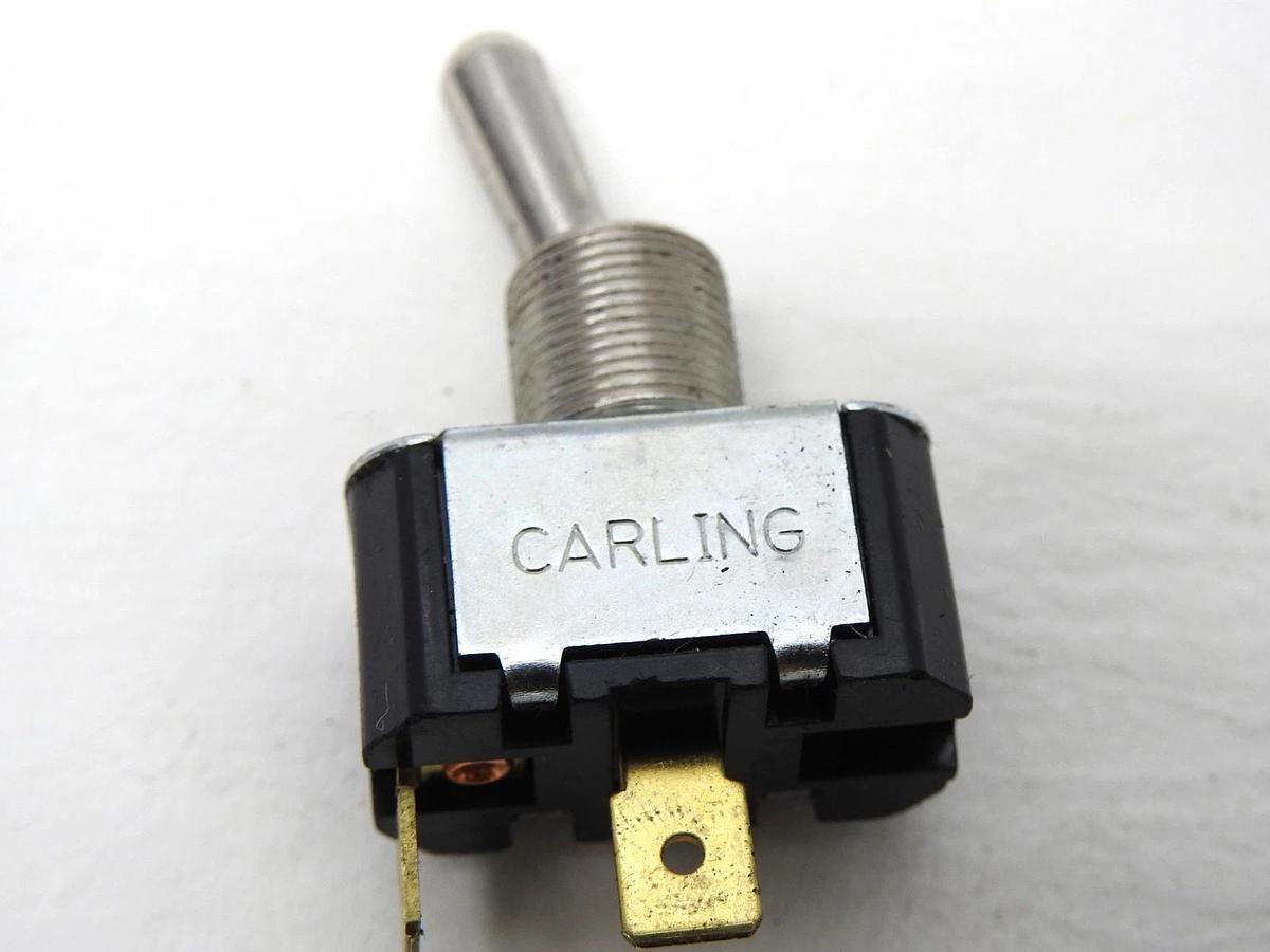 OEM Carling Toggle Switch On/Off 6A 125VAC, 1/4 HP 120-240VAC, 3A 250 VAC - NEW