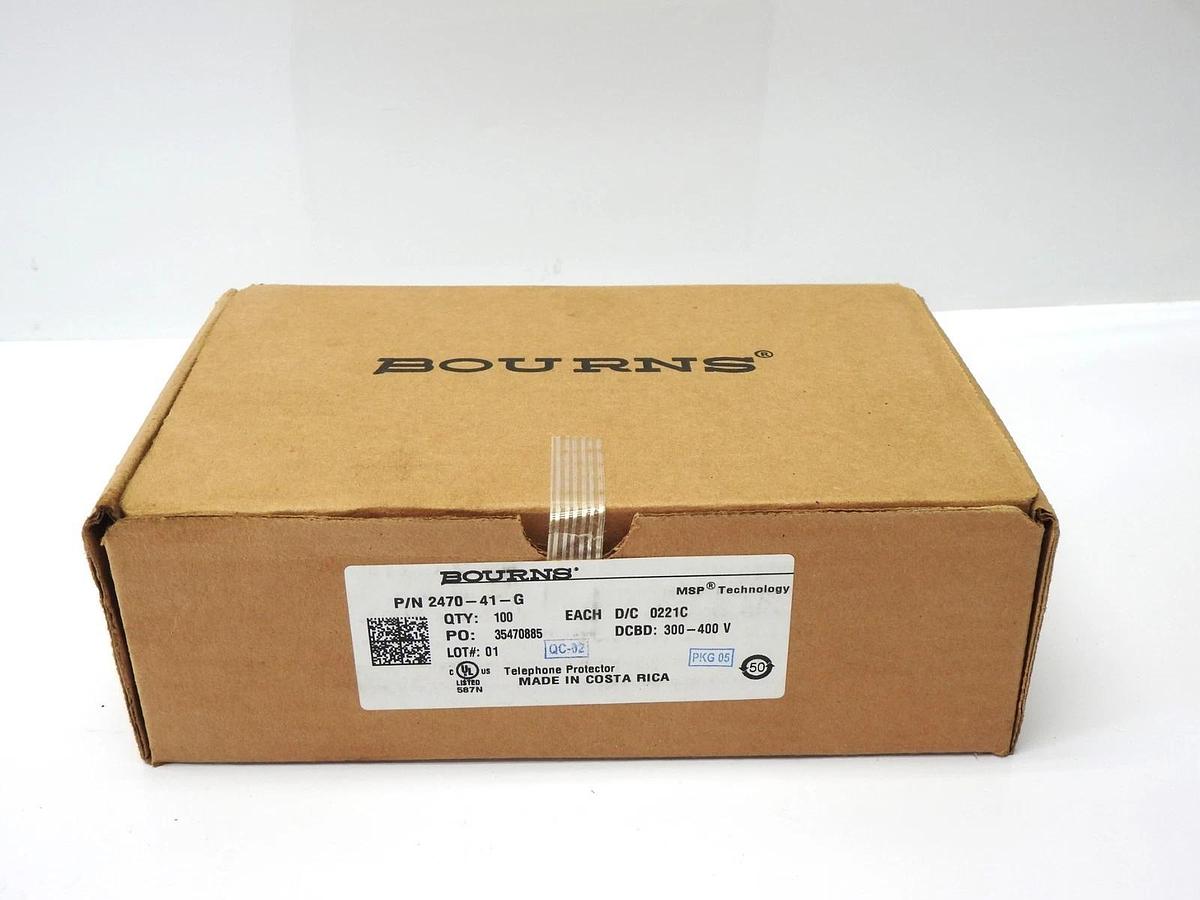 Box of 100 - Bourns 2470-41-G 5-Pin Gas Discharge Tube Protectors 2470 Series
