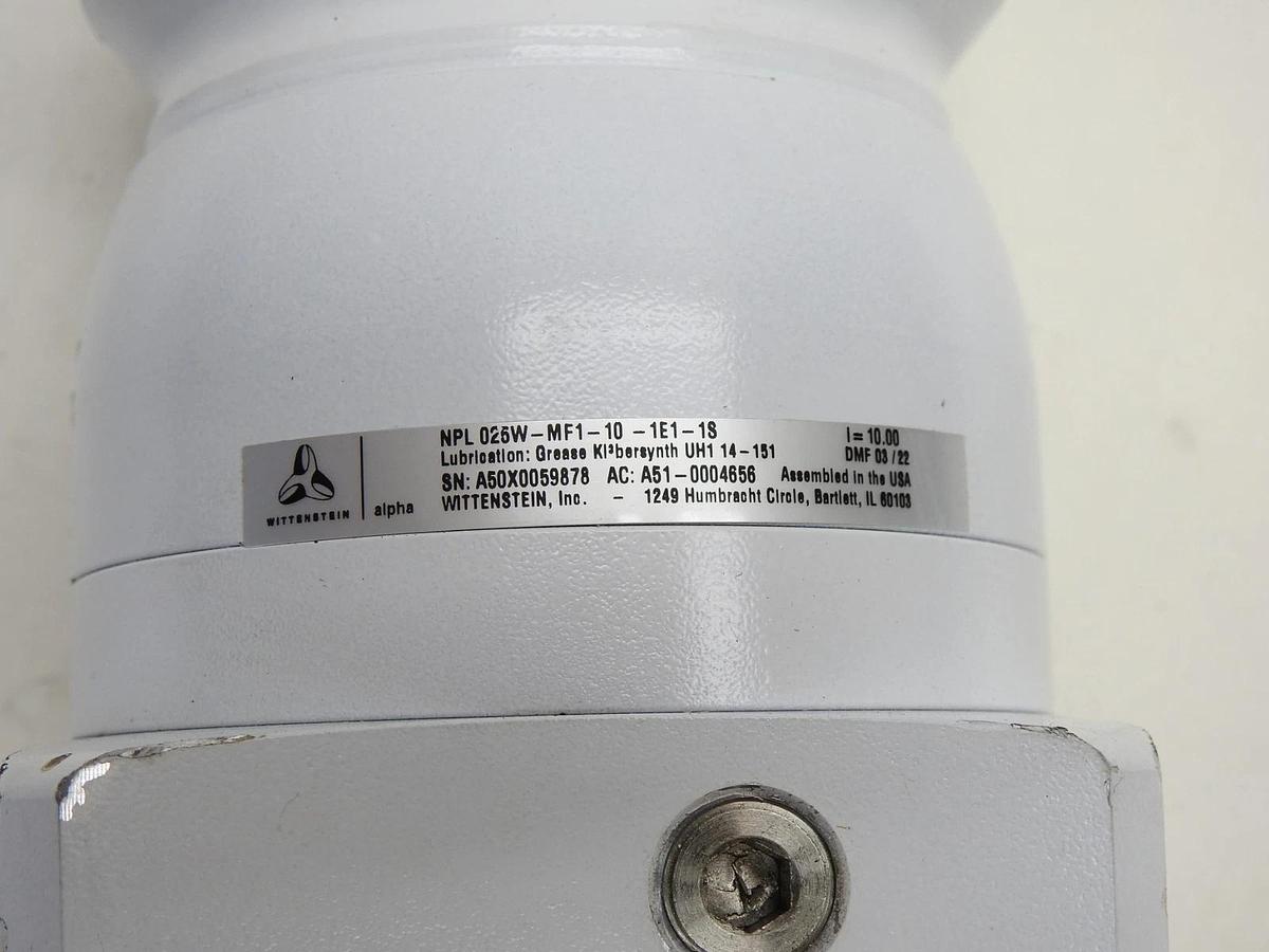 Wittenstein Gear Head NPL-025-MF1-10-1E1-1S (10:1 RATIO) Keyed Shaft - NOB NEW!