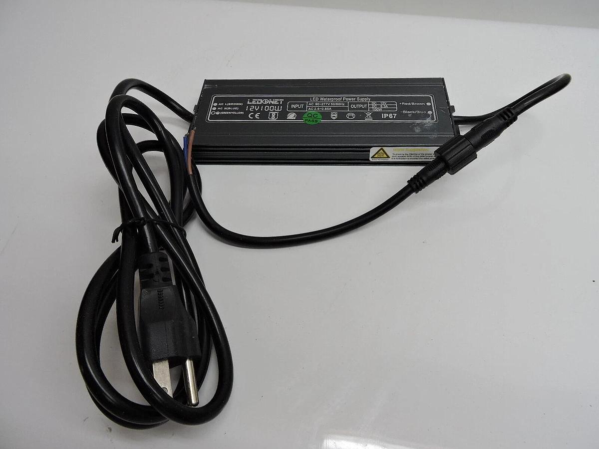 LOT OF 20 - LedeNet 12V100W Driver 277V IP67 Waterproof Power Supply 12V 100 W