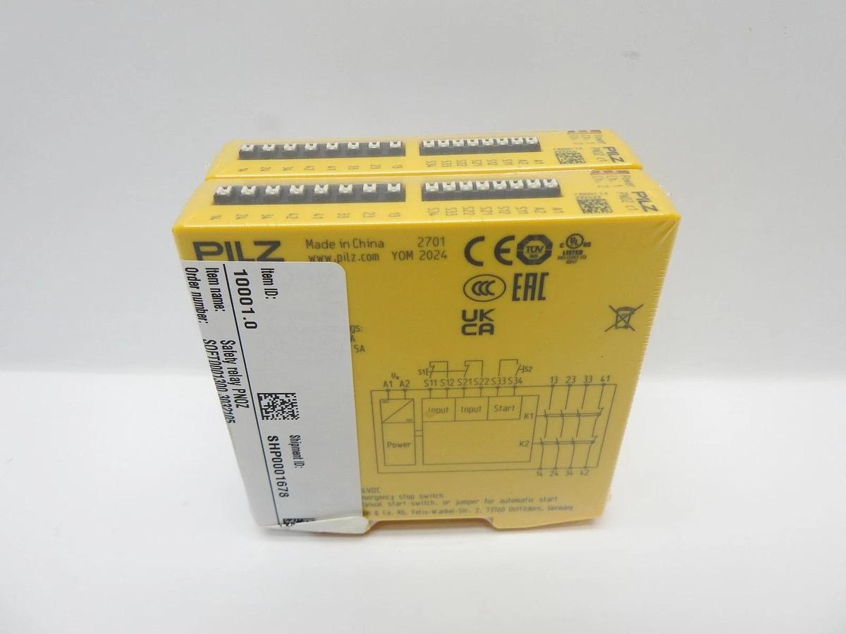Lot of 2- PILZ PNOZ C1 710001 Safety Relay 24VDC - NEW!