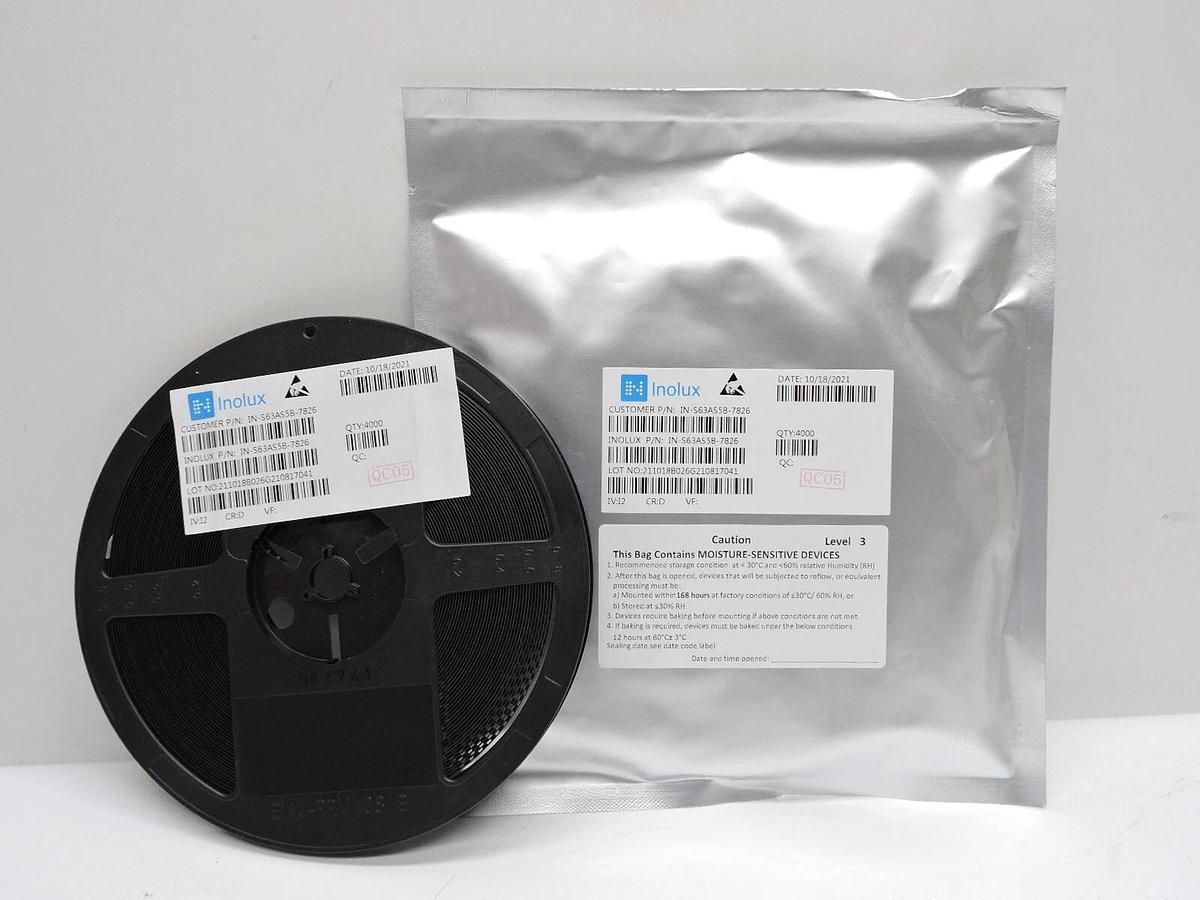 (QTY 4000) Inolux IN-S63AS5B-7826 Blue 467nm LED Indication SEALED!