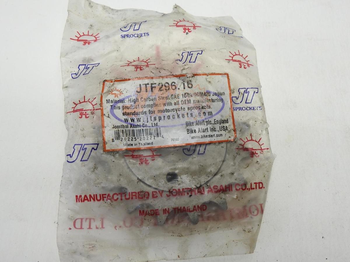 JT JTF296.16RB Rubber Cushioned Steel Front Sprocket 16T Honda Shadow VT600C
