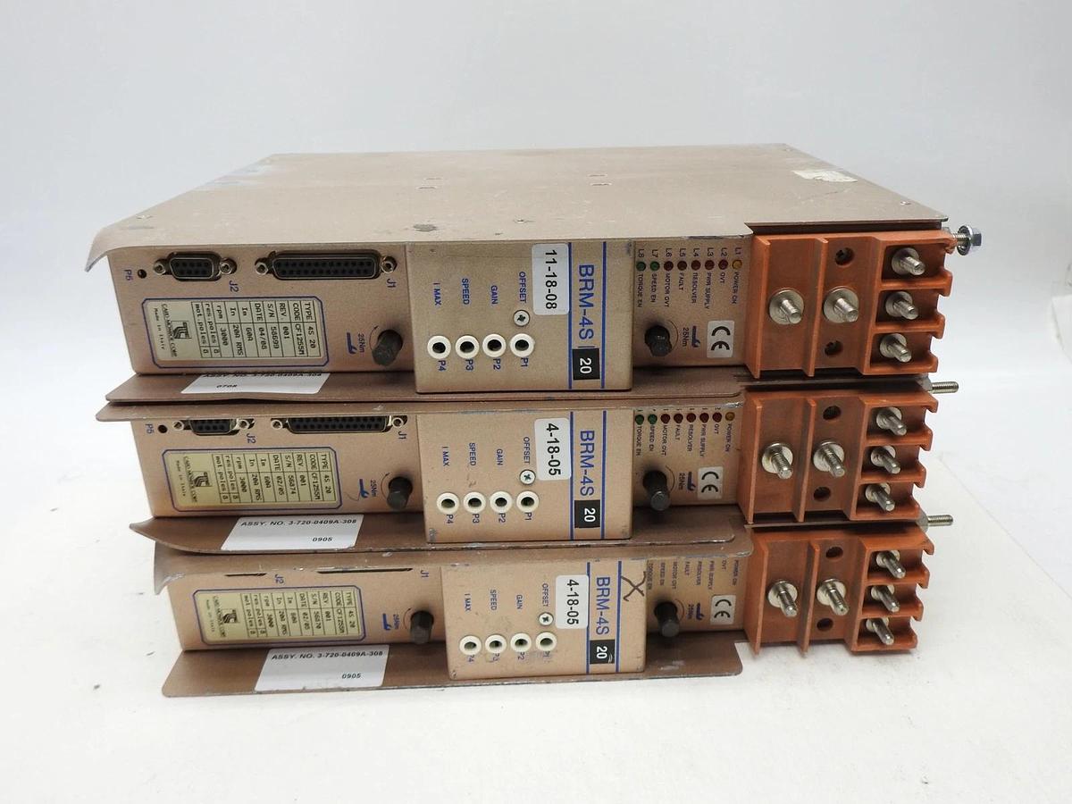Lot of 3 - Vickers BRM-4S-20 Servo Drive BRM 4S20 BRM-4S 20 - AS IS