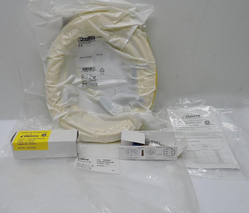 GEMS Pressure Transducer 31CST30CPS02E000 0 -3000PSI 4.5 vR Intrinsically Safe