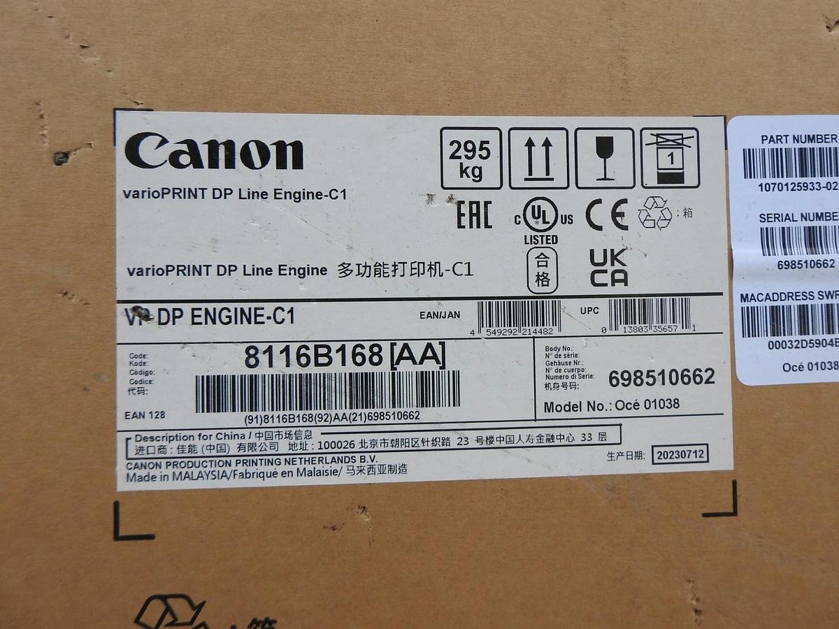 Canon varioPRINT DP Line Engine C1 8116B168 VP DP ENGINE-C1 - NEW READ DESC