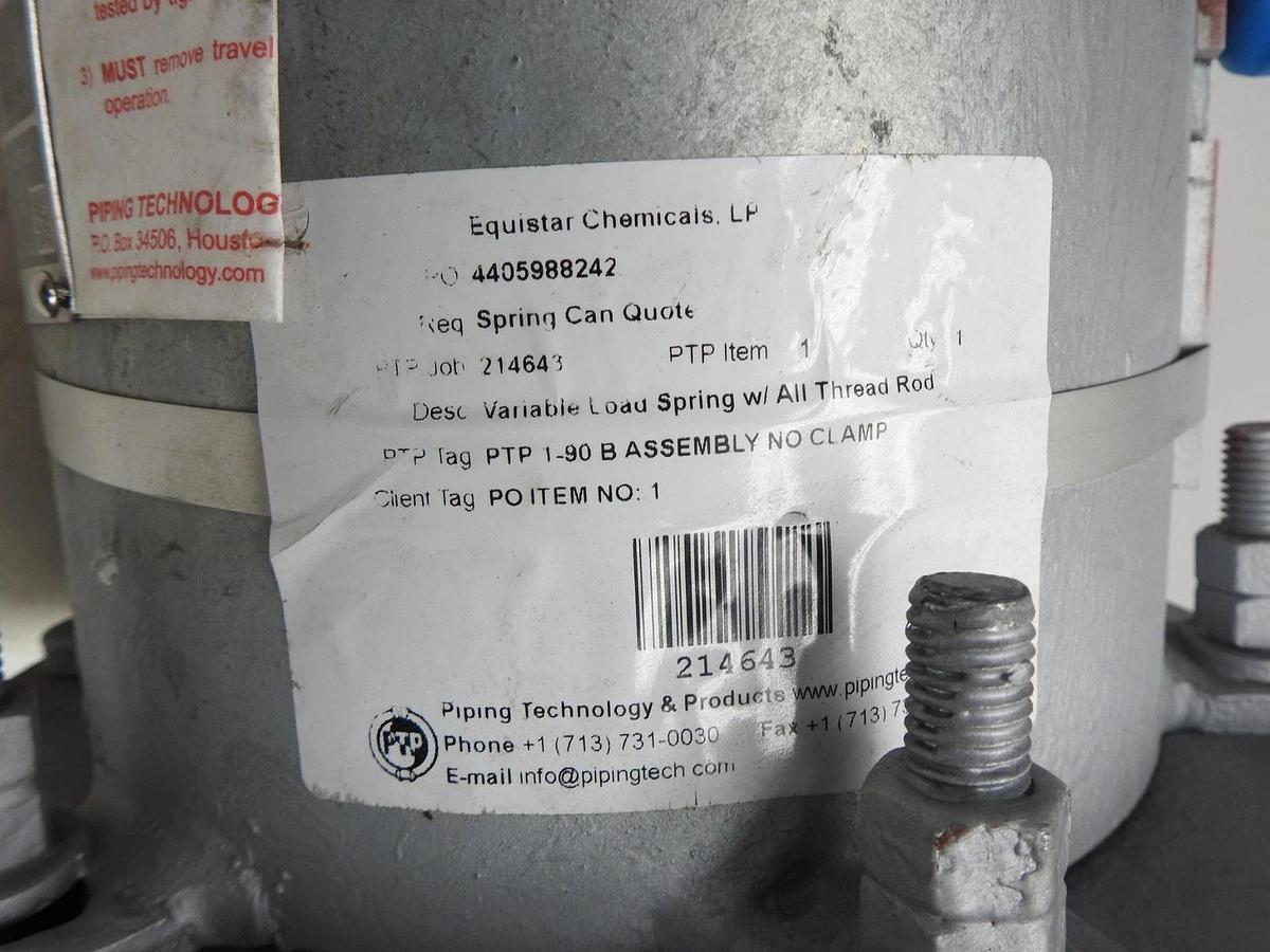 Piping Technology PTP 1-90B Variable Spring Hanger 400 lb/in Pipe Support Spring