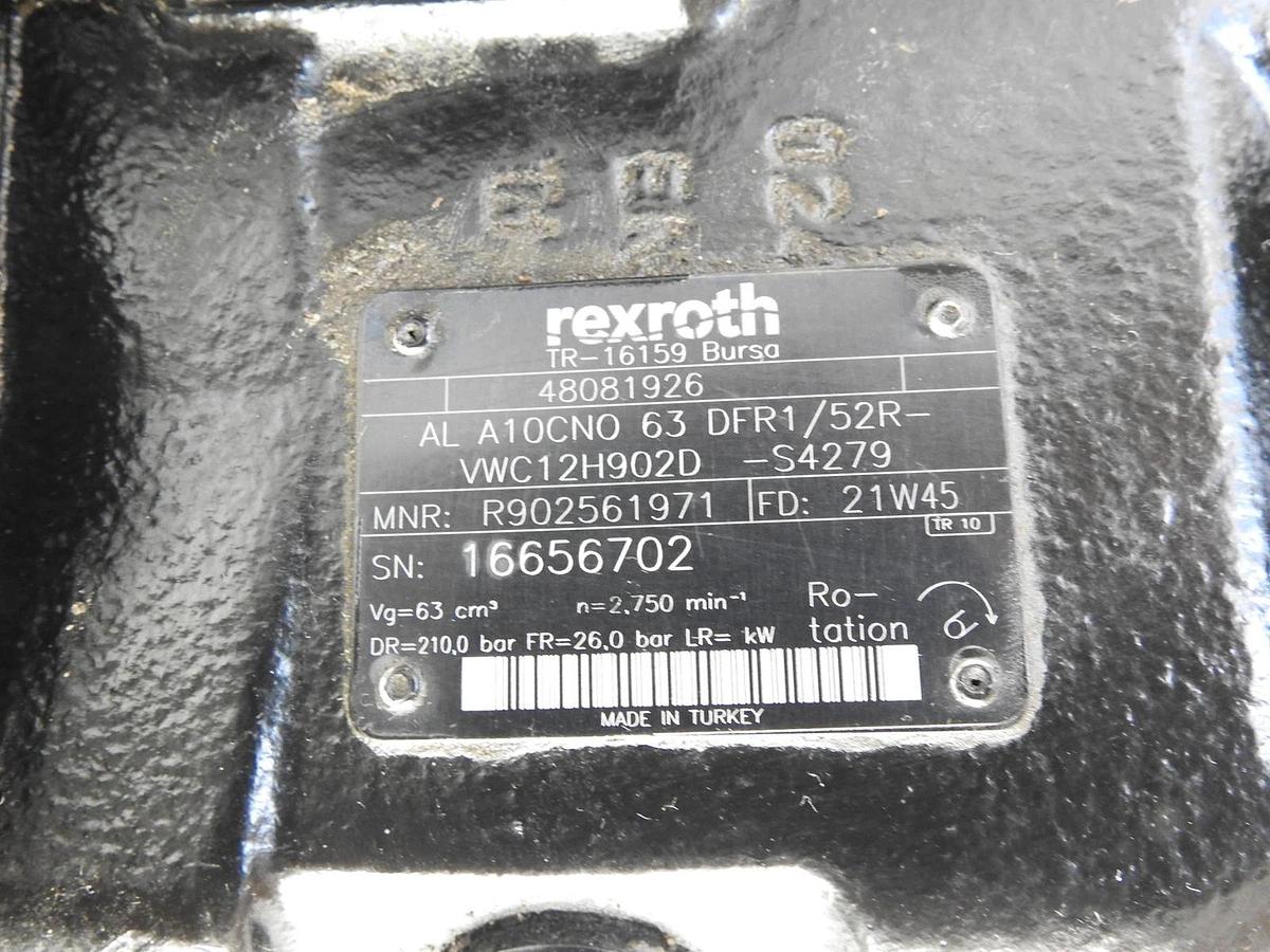 CNH 48081926R Rexroth R902561971, 48081926 AL A10CN0 63 DFR1 Hydraulic Pump OEM
